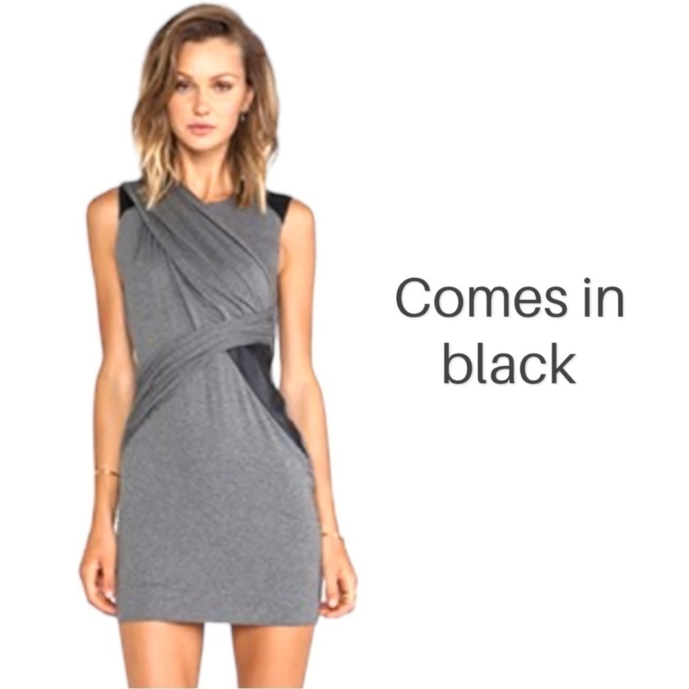 Bailey 44 Leaf Devil Stretch Mini Dress in Black